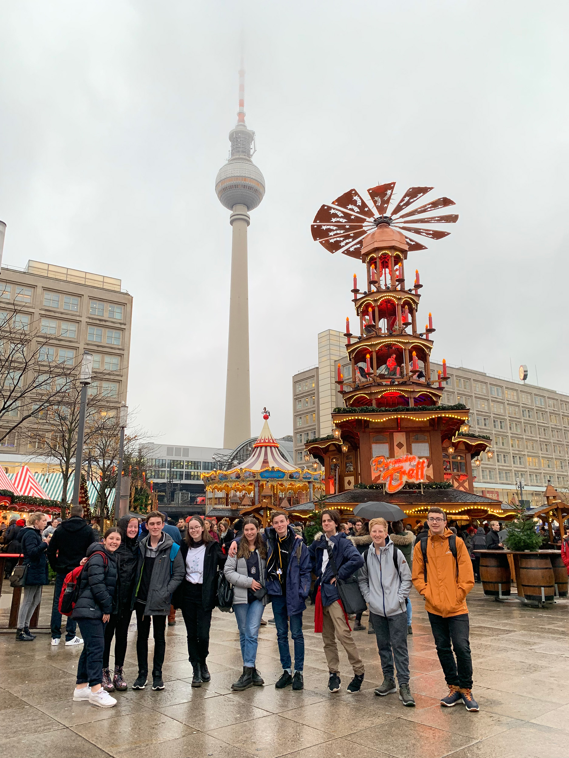 A group of students in Berlin, Germany
