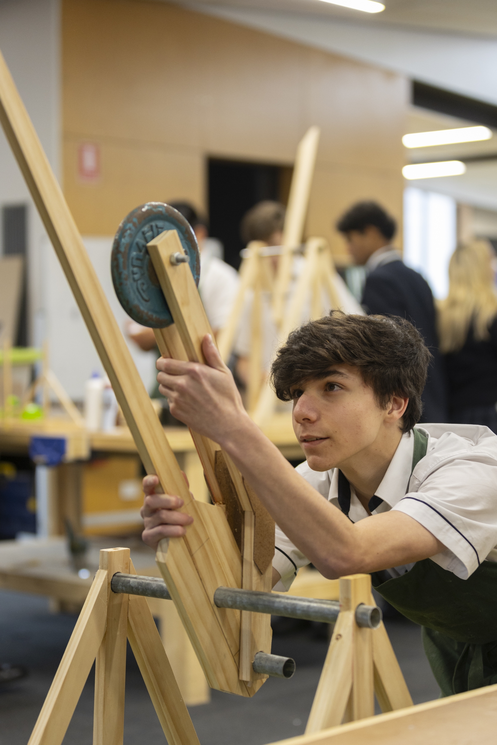 A Wheelers Hill student working on a project