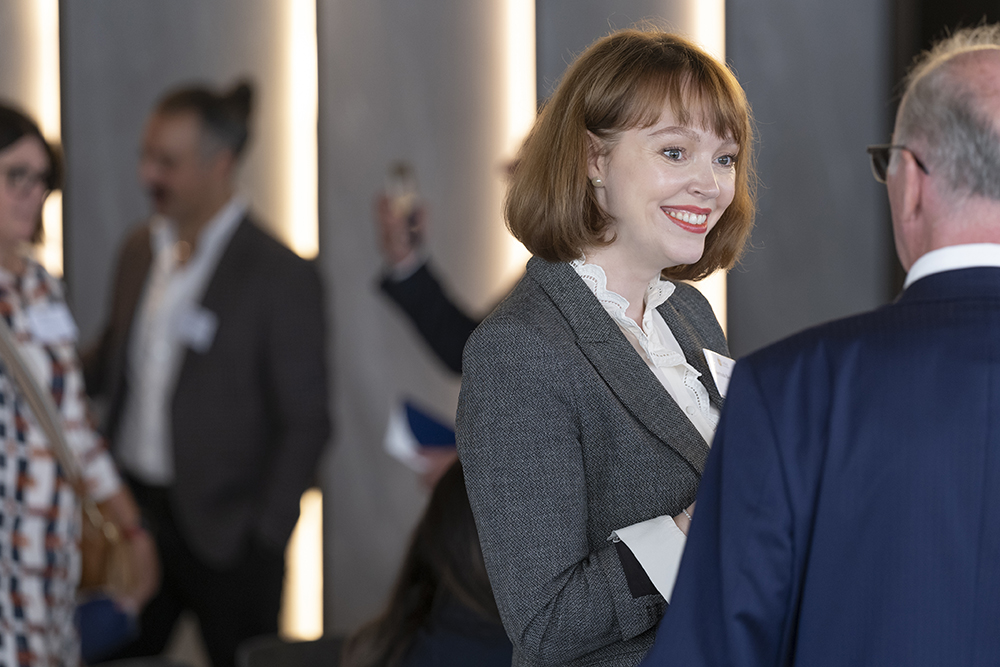 Dr Merinda Bermingham at Caulfield Grammar School Business Breakfast